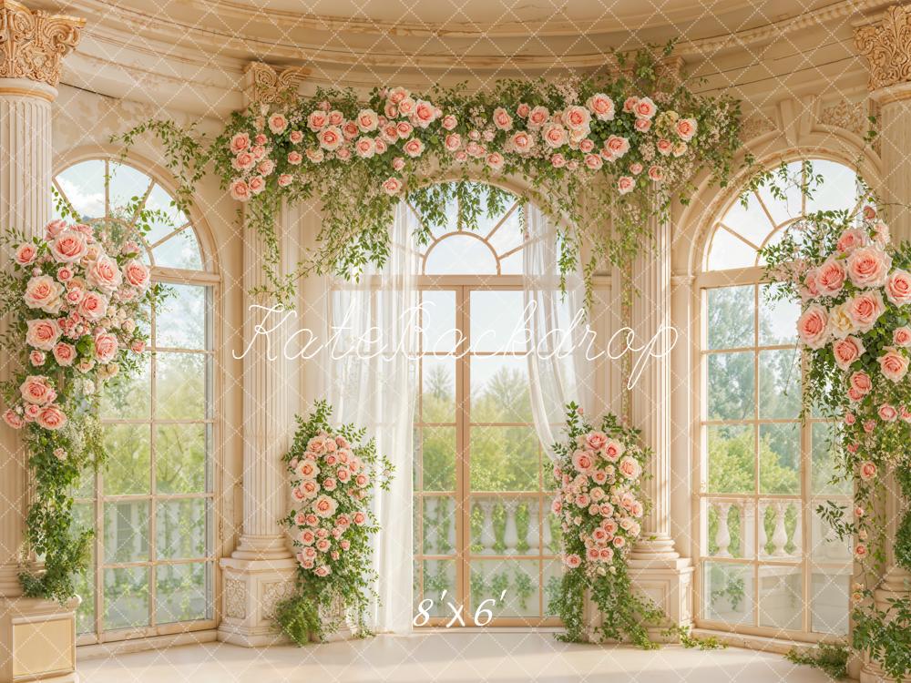 Kate Hochzeit Blumen Fenster Klassisch Hintergrund Entworfen von Emetselch