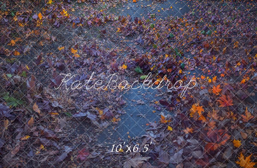 Kate Herbst Blätter Boden Hintergrund Entworfen von Emetselch