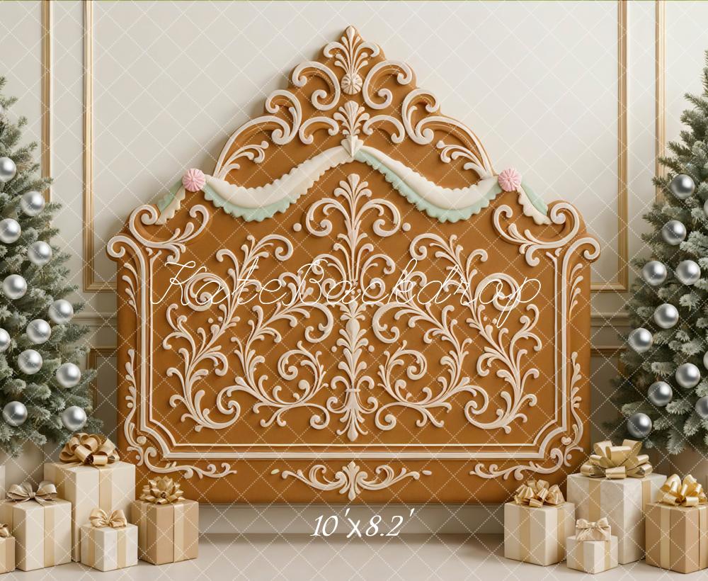 Kate Weihnachten Lebkuchen Verziert Klassisch Hintergrund Entworfen von Mini MakeBelieve - Kate Backdrop.de