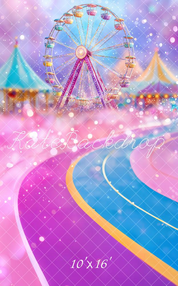 Kate Jahrmarkt Riesenrad Zelt Pastell Hintergrund Entworfen von Emetselch