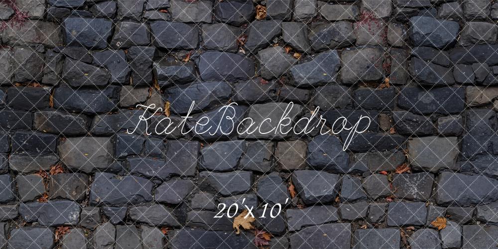 Kate Stein Mauer Herbstlaub Natur Hintergrund Entworfen von Kate Image