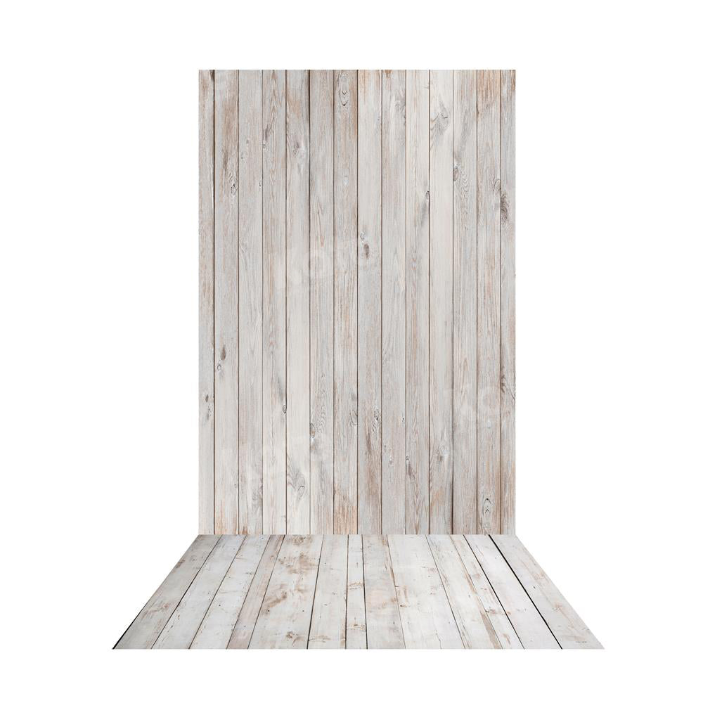 Kate Creme Holz Hintergrund+Creme Holz Bodenmatte - Kate Backdrop.de