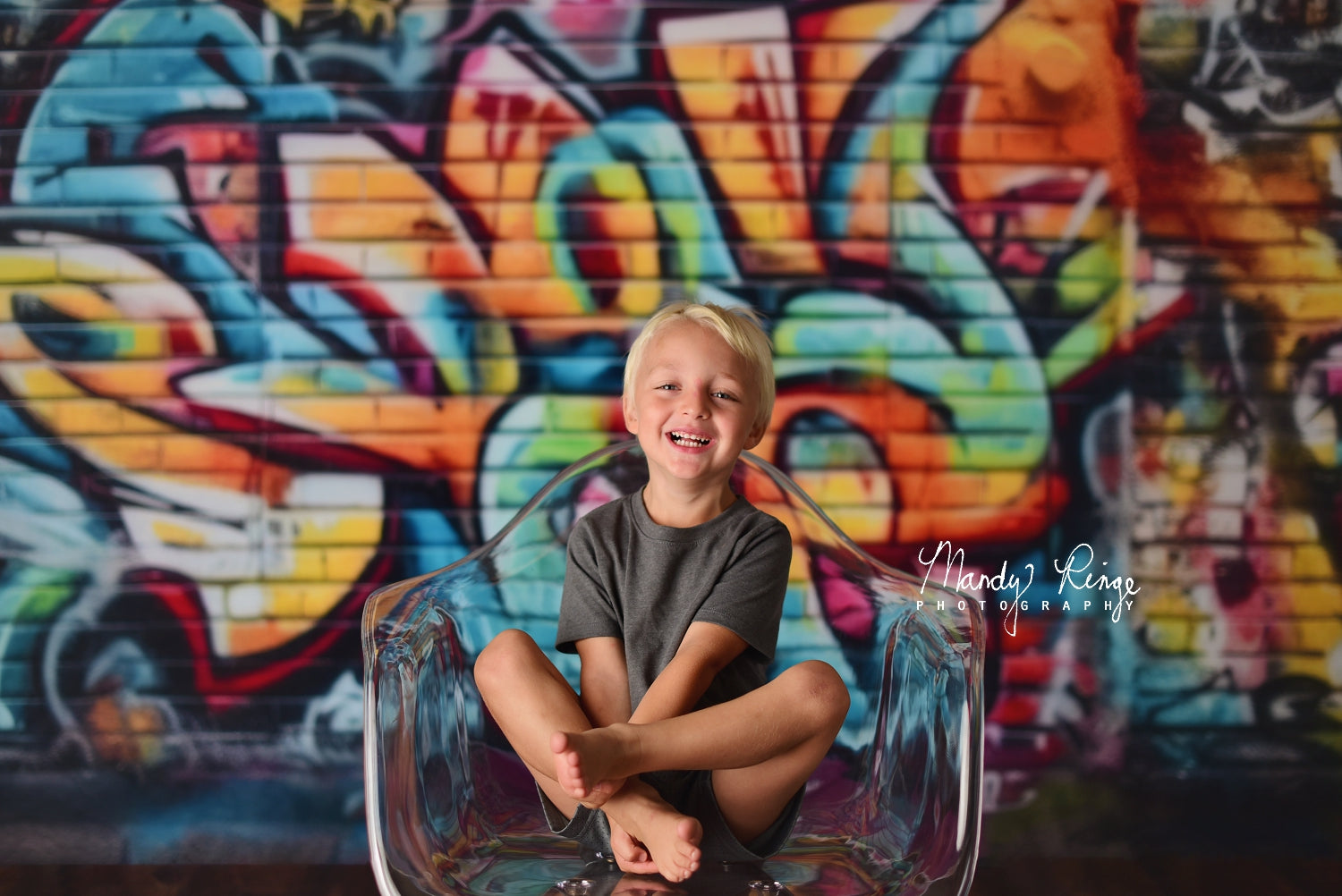 Kate Urbaner Graffiti Wandhintergrund von Mandy Ringe Fotograf - Kate Backdrop.de