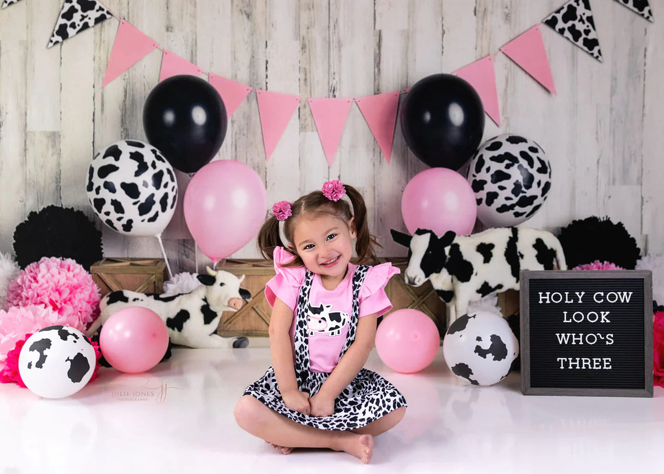 Kate Kuh Girly Geburtstag Kinder Hintergrund von Mandy Ringe Photography - Kate Backdrop.de