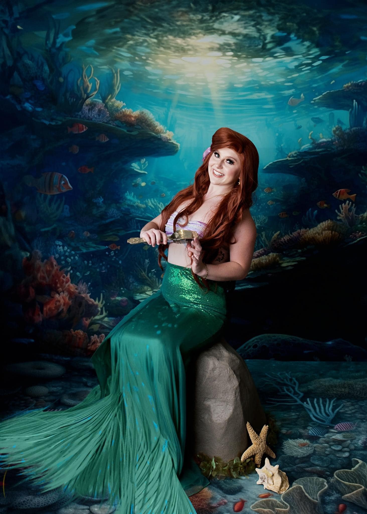 Kate Sommer Unterwasser Ozean Riff Hintergrund von Mandy Ringe Fotograf - Kate Backdrop.de