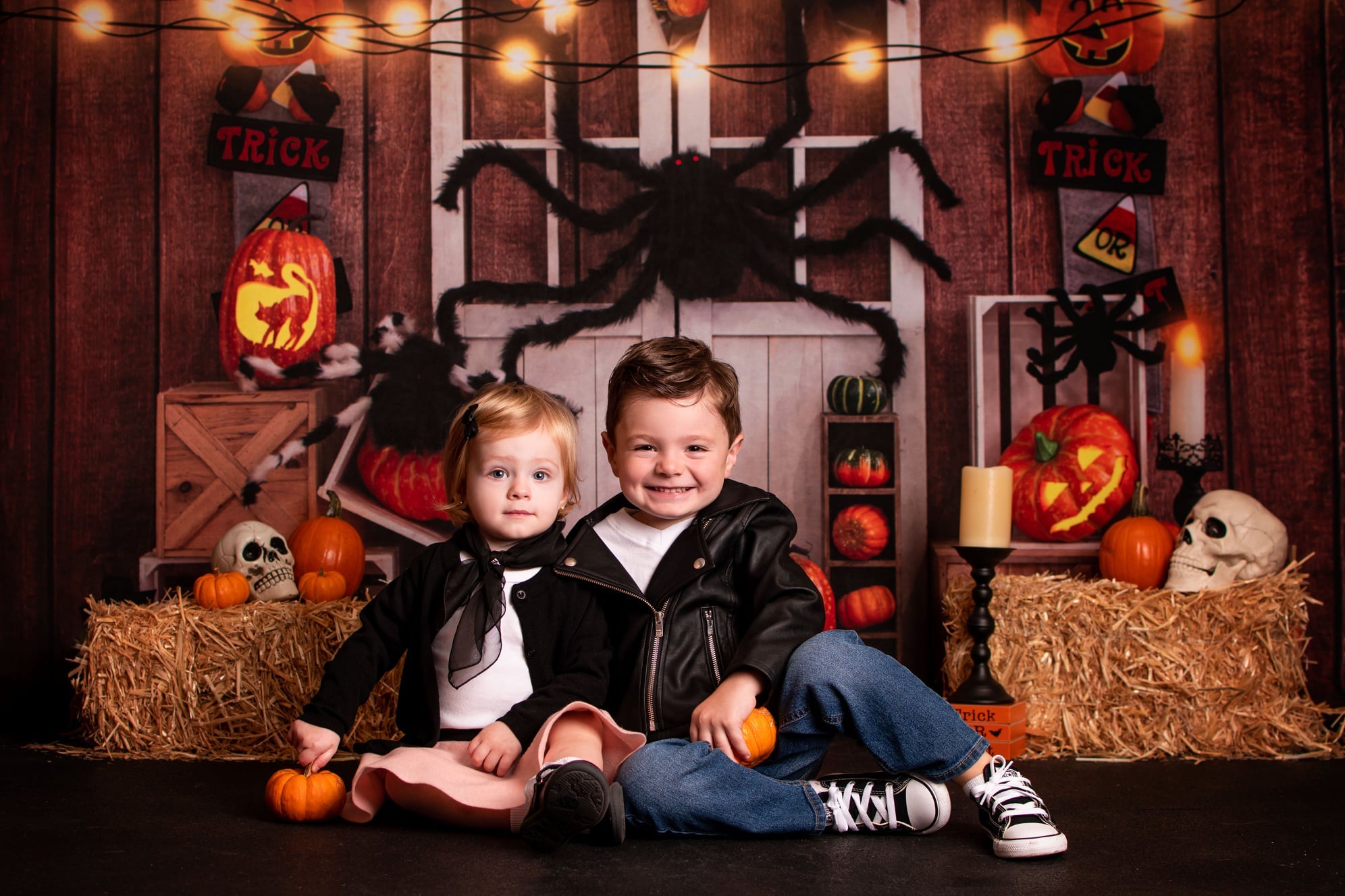 Kate Halloween Herbst Kürbis Spinne Thanksgiving Hintergrund von Emetselch - Kate Backdrop.de