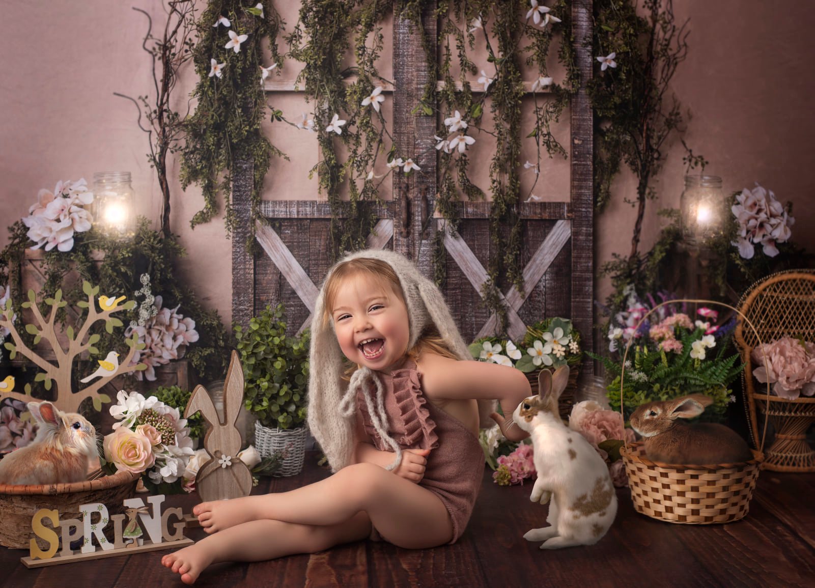 Kate Frühling Tür Manor Hintergrund Entworfen von Megan Leigh Photography - Kate Backdrop.de