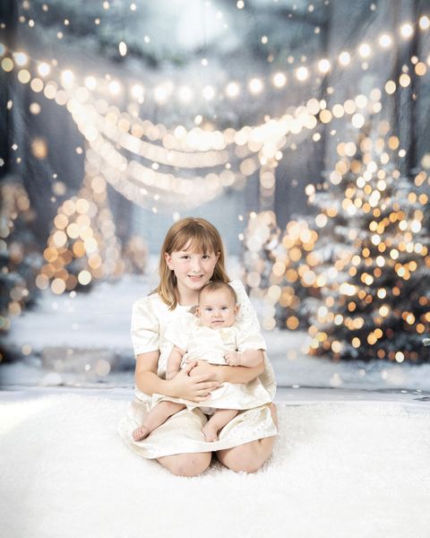 ⚡Blitzangebote #3-🚚Kate Winter Weihnachten Outdoor Wald Weiße Schneelandschaft Hintergrund - Kate Backdrop.de