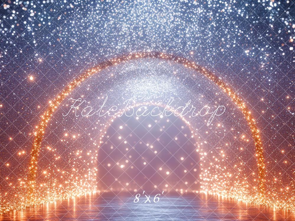 Kate Abstrakt Glitzer Bogen Golden Hintergrund Entworfen von Mini MakeBelieve - Kate Backdrop.de