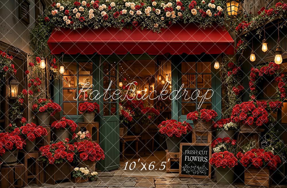 ⚡Blitzangebote #1-Kate Blumenladen Rote Rosen Romantik Hintergrund Entworfen von Emetselch - Kate Backdrop.de