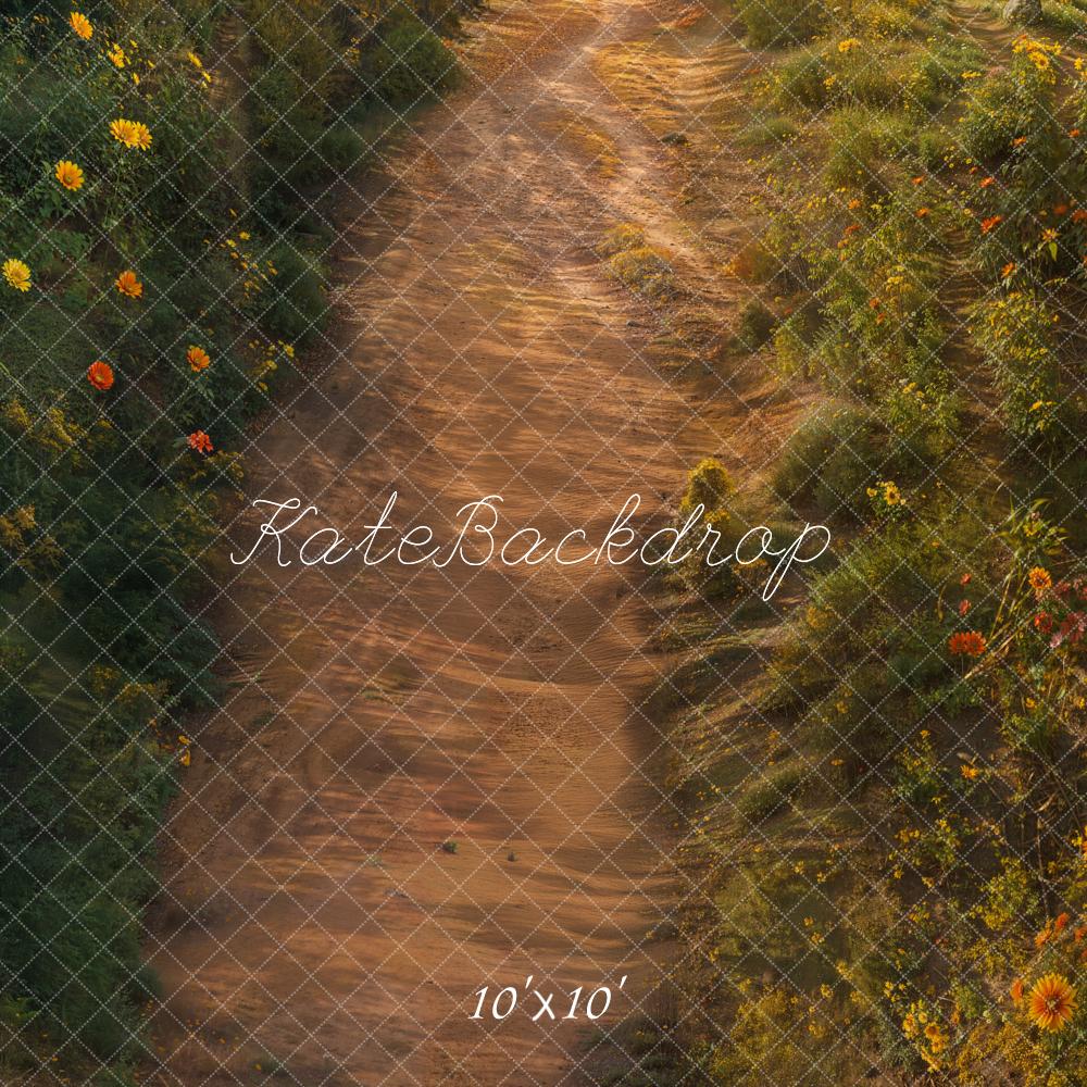 Kate Sommer Blumen Feld Malerei Hintergrund Entworfen von Kate Image - Kate Backdrop.de