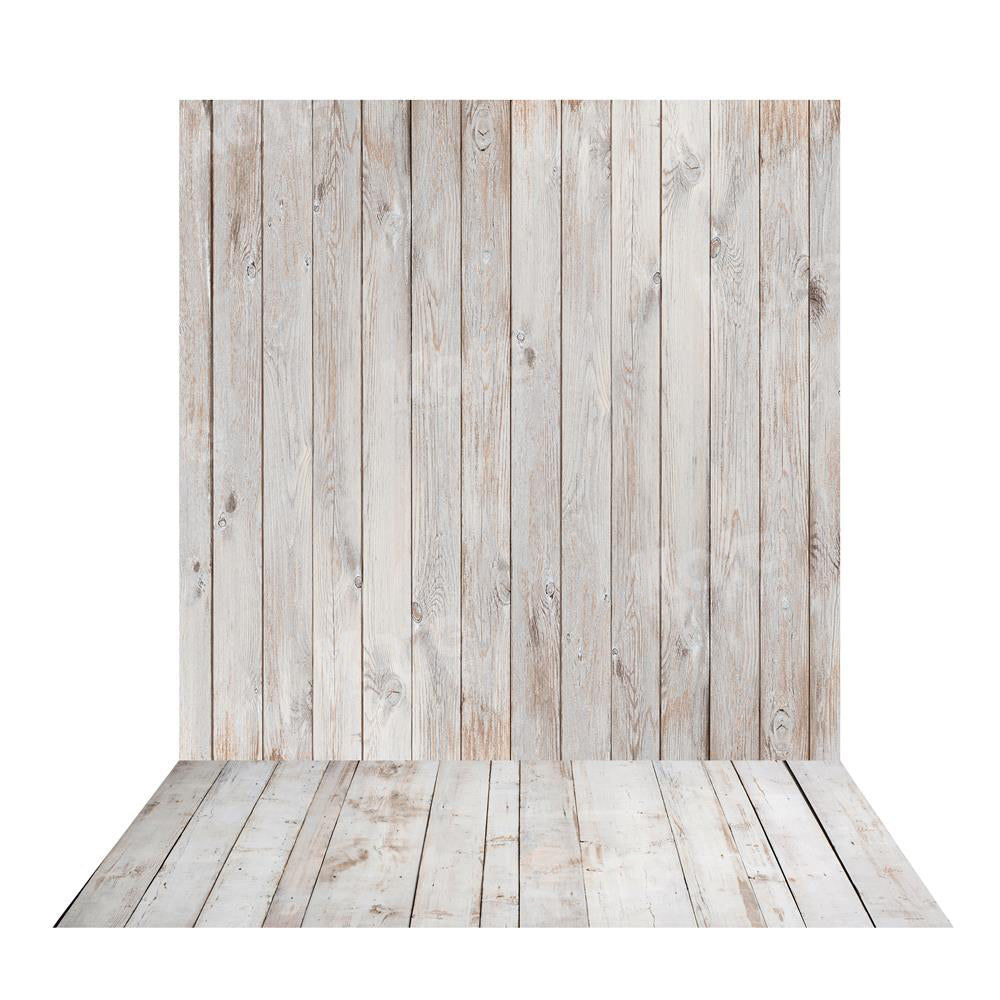Kate Creme Holz Hintergrund+Creme Holz Bodenmatte - Kate Backdrop.de