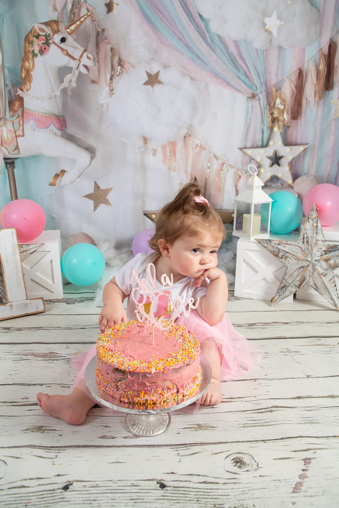 Kate Einhorn Karussell Hintergrund Geburtstag von Mandy Ringe Photography - Kate Backdrop.de