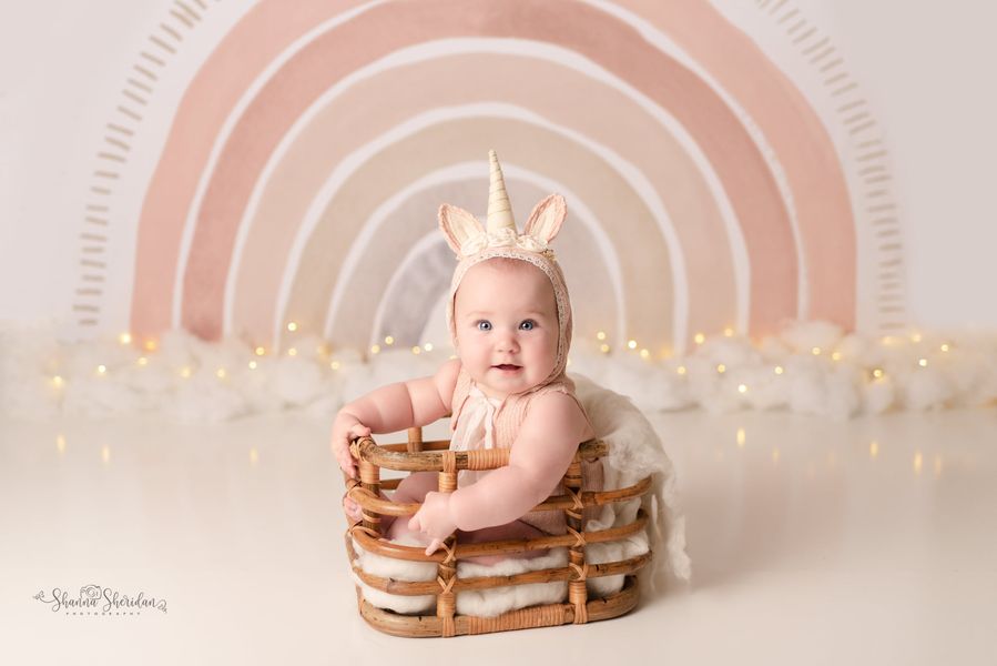 Kate Boho Regenbogen Fleece Hintergrund Entworfen von Mandy Ringe - Kate Backdrop.de
