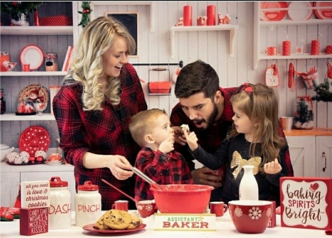 Kate Weihnachten Küche Weiß Wand Fleece Hintergrund - Kate Backdrop.de