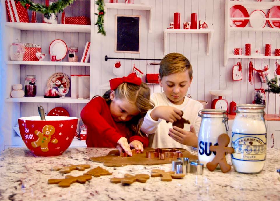 Kate Weihnachten Küche Weiß Wand Fleece Hintergrund - Kate Backdrop.de