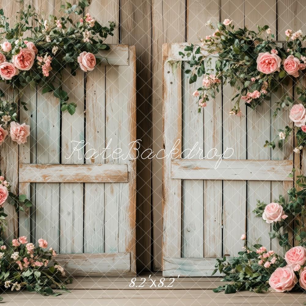 ⚡Blitzangebote #3-Kate Hochzeit Fenster Rosen Pastell Hintergrund Entworfen von Patty Roberts - Kate Backdrop.de