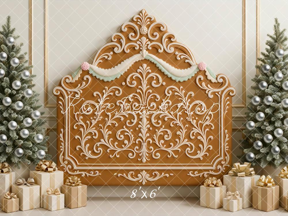 Kate Weihnachten Lebkuchen Verziert Klassisch Hintergrund Entworfen von Mini MakeBelieve - Kate Backdrop.de