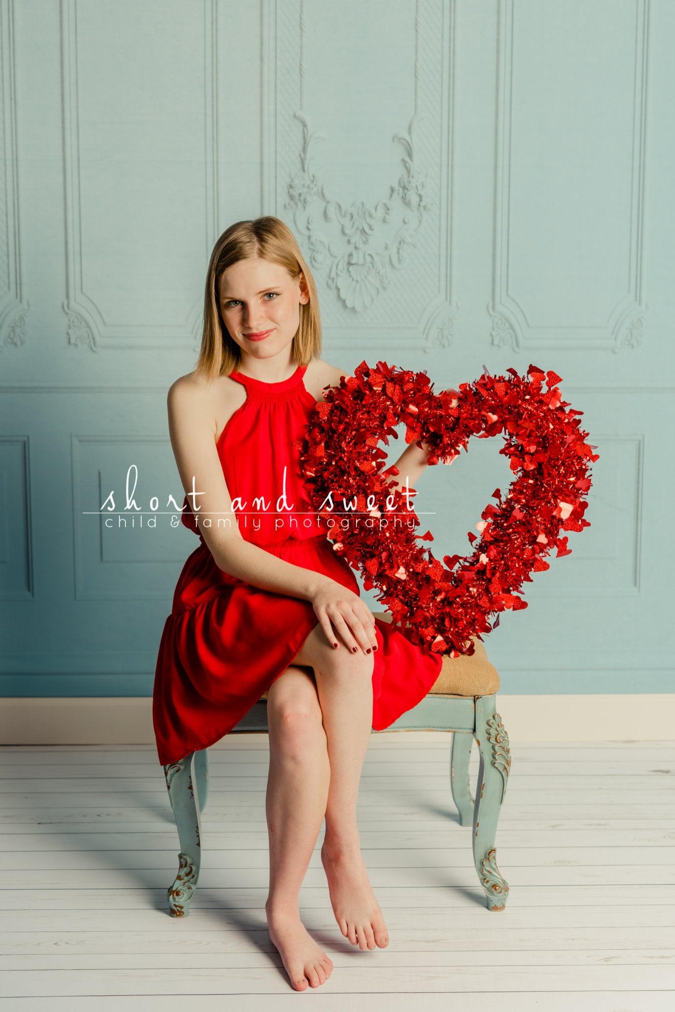 Kate Blauer Vintage Wandhintergrund Hochzeit Entworfen von Jerry_Sina - Kate Backdrop.de