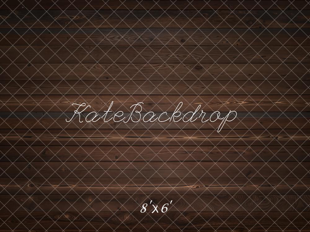 Kate Holz Bretter Dunkel Braun Fleece Hintergrund Entworfen von Kate Image - Kate Backdrop.de