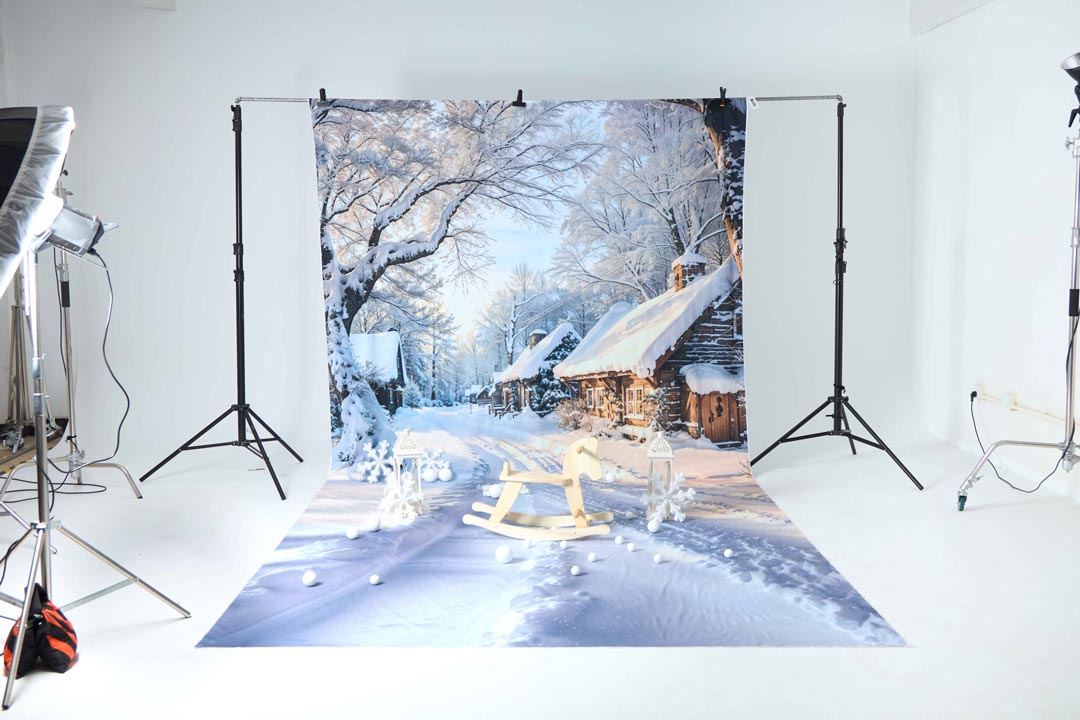 Kate Winter im Freien Schnee Szene Foto-Kit - Kate Backdrop.de