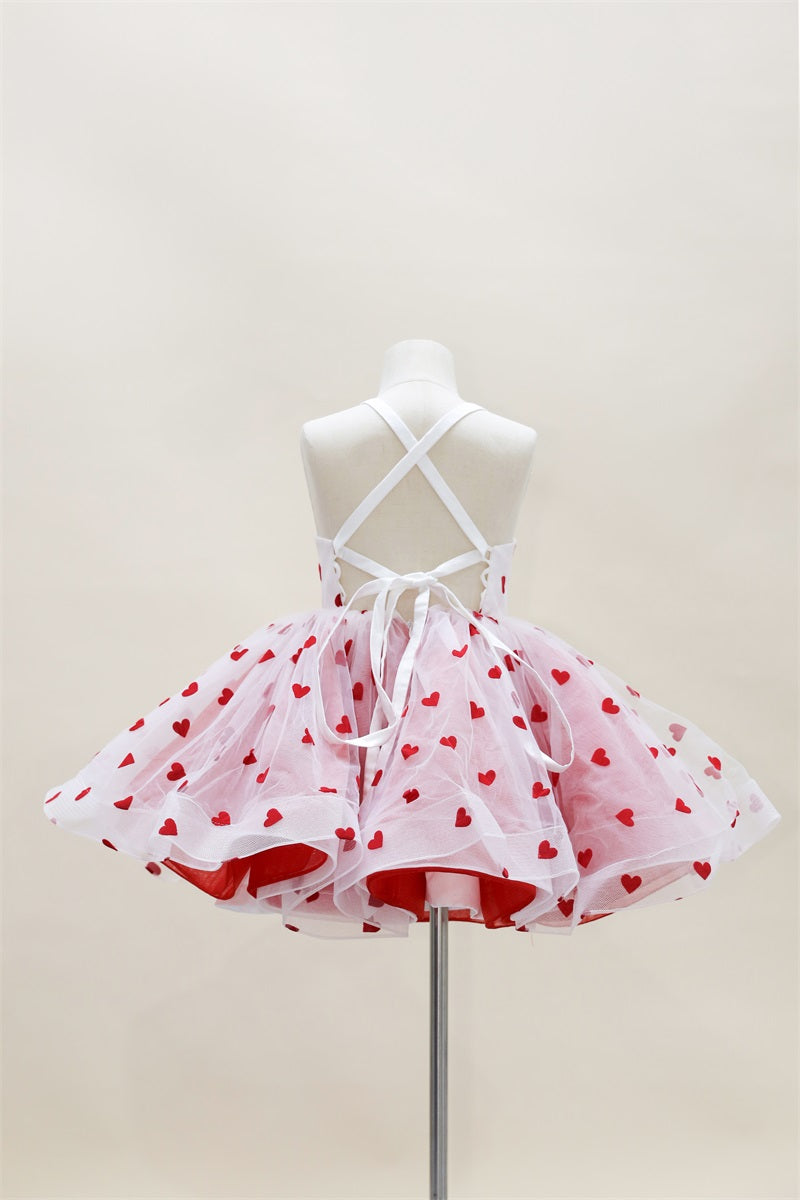 Kate Herz Mesh Kinder Kleid für Fotografie - Kate Backdrop.de