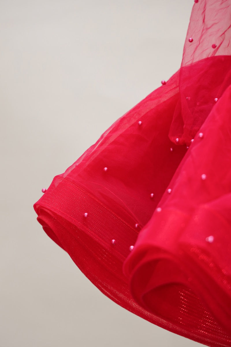 Kate Langärmeliges Kinderkleid aus Mesh für die Fotografie - Kate Backdrop.de