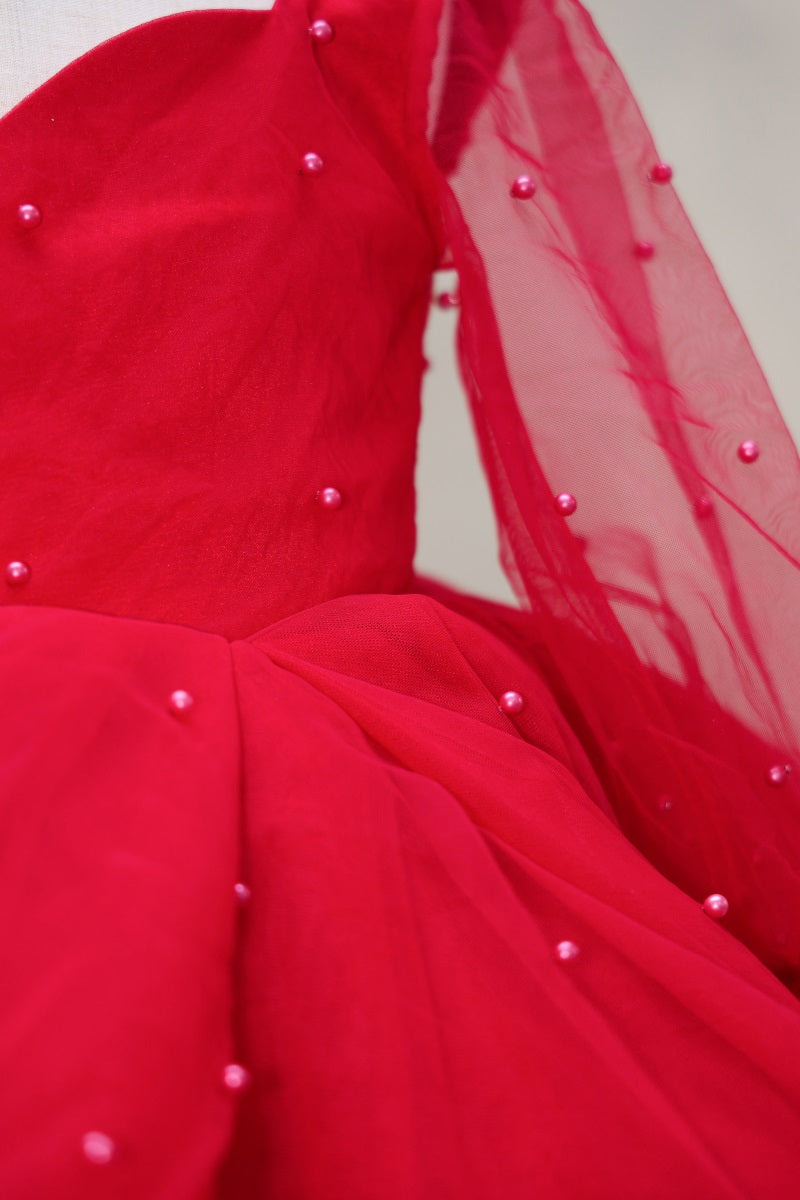 Kate Langärmeliges Kinderkleid aus Mesh für die Fotografie - Kate Backdrop.de