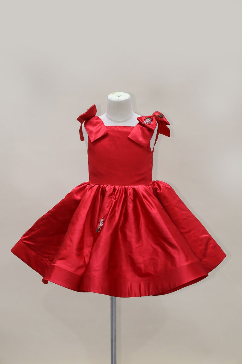 Kate Rote Schleife Kinderkleid für Fotografie - Kate Backdrop.de