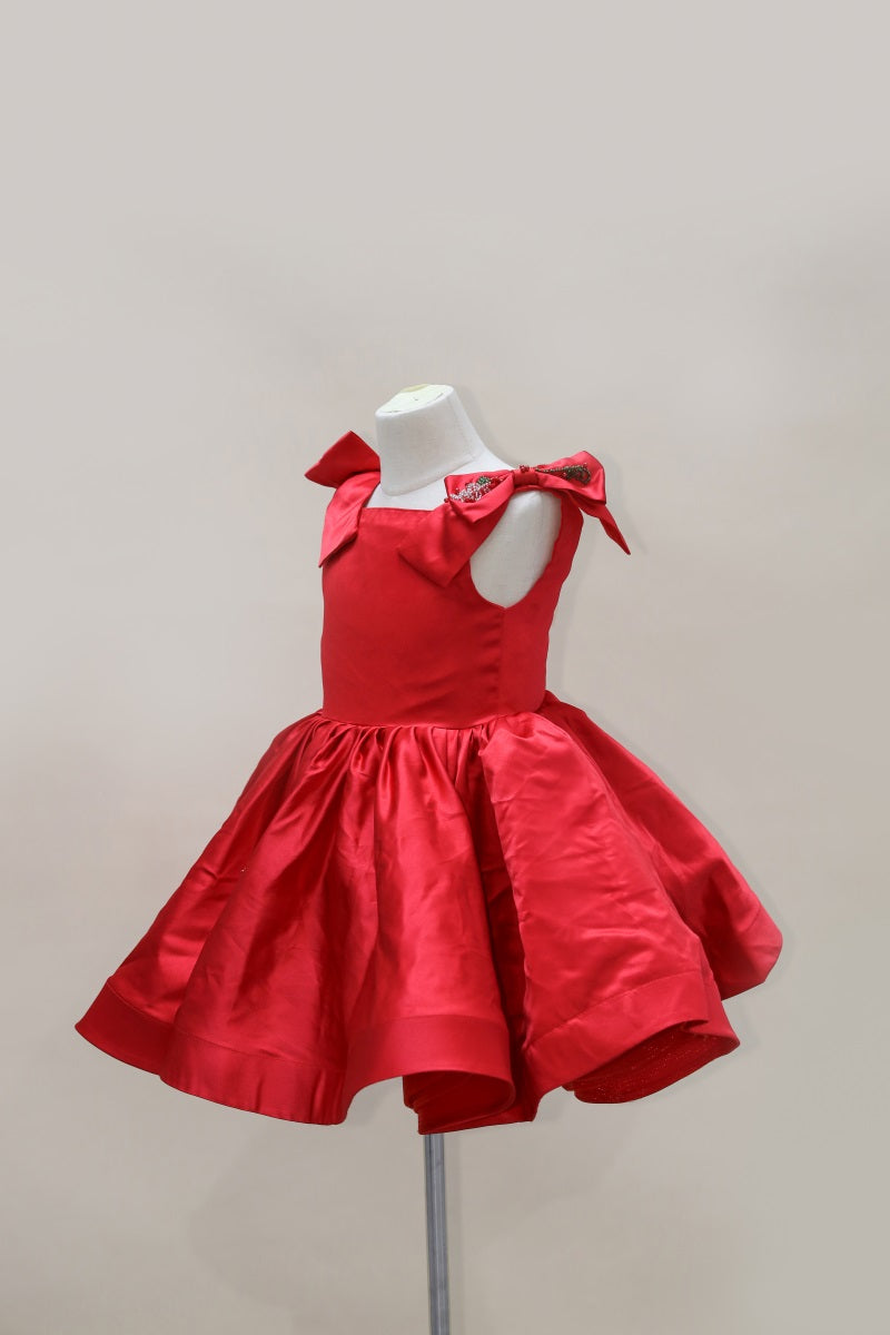 Kate Rote Schleife Kinderkleid für Fotografie - Kate Backdrop.de