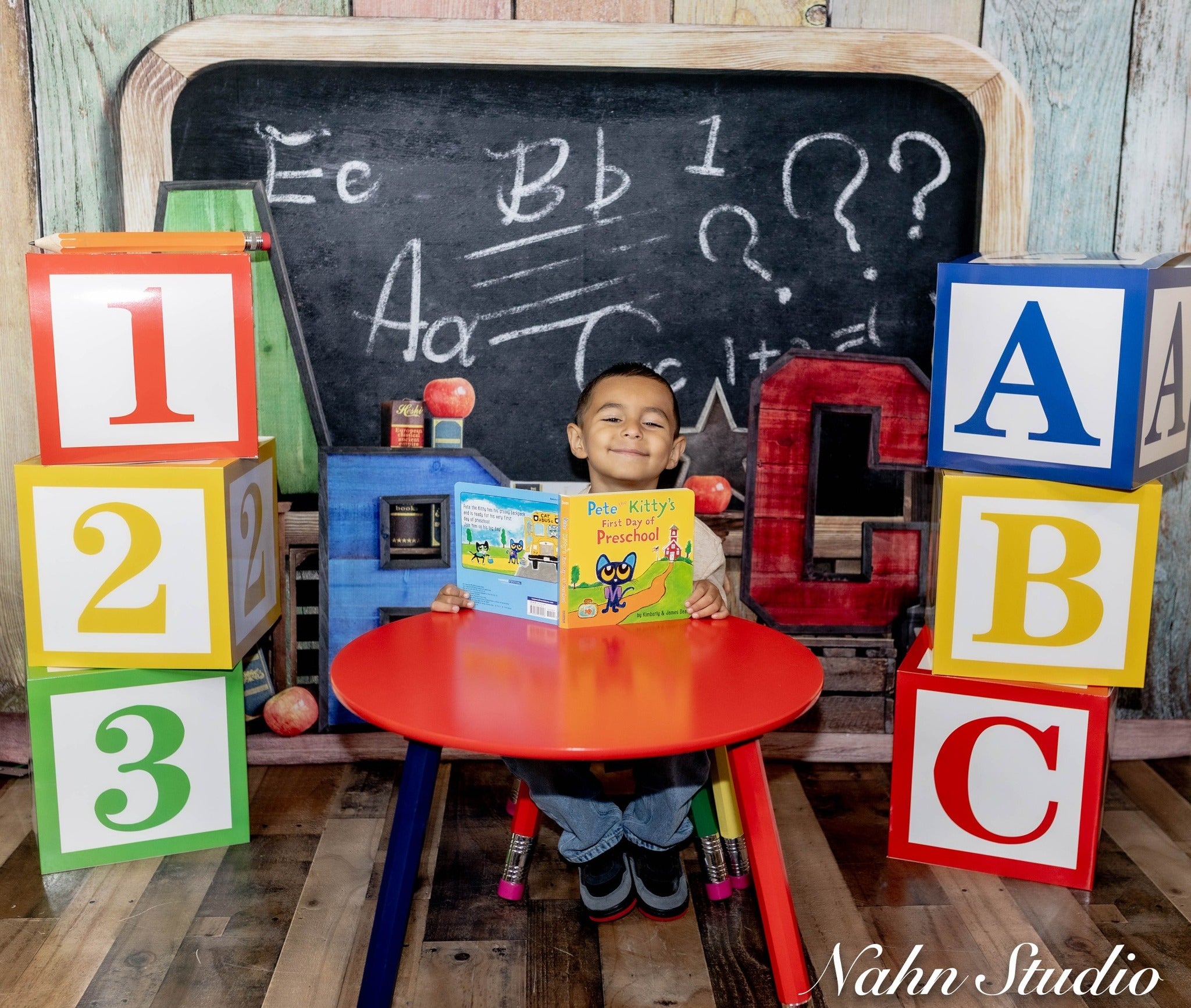 Kate schulanfang Schule Sommer Tafel Bunter ABC Hintergrund Geburtstag von Emetselch - Kate Backdrop.de