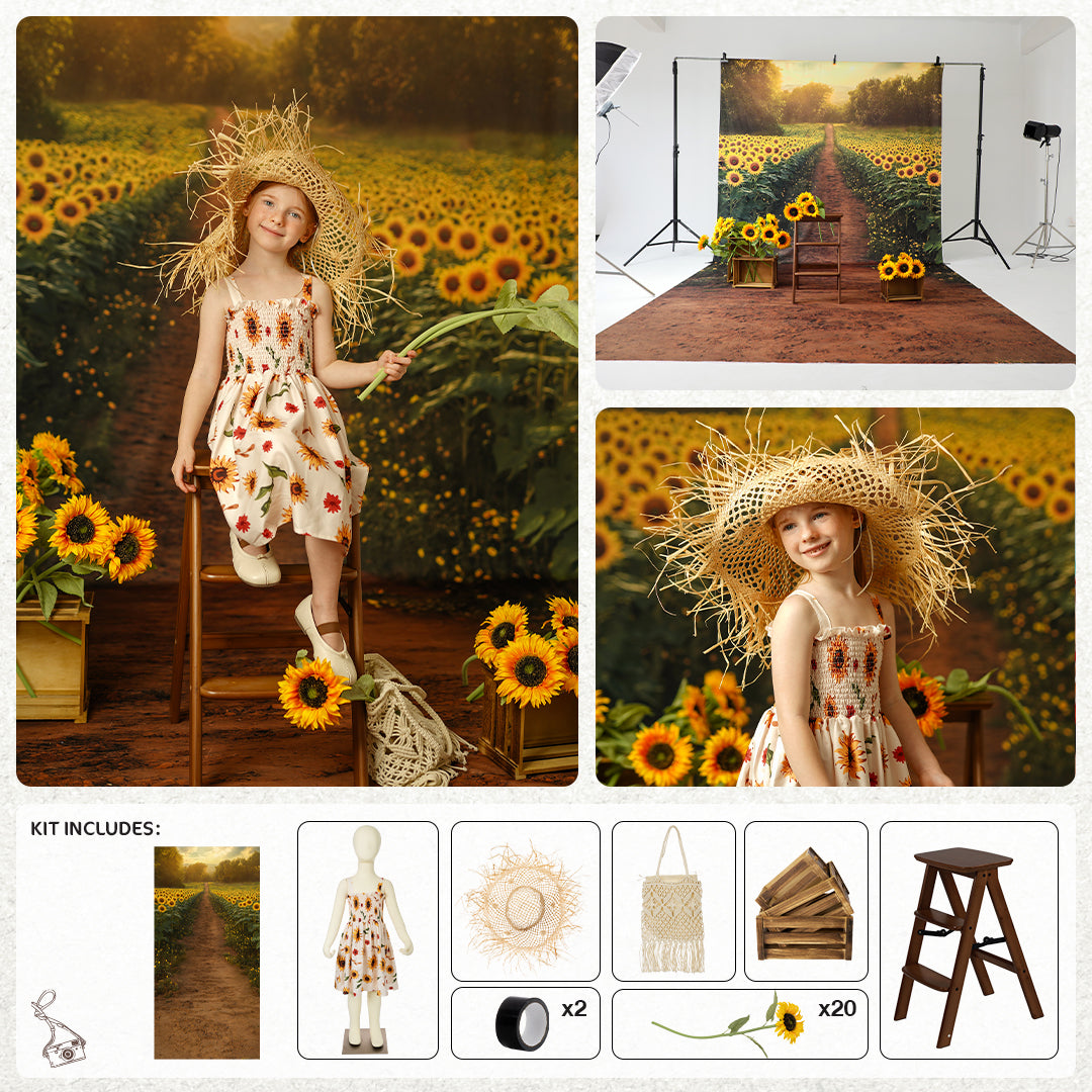 Kate Sommer-Sonnenblumen-Fotokit - Kate Backdrop.de