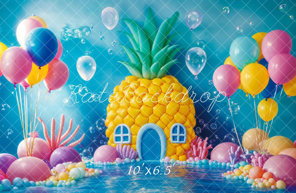 Kate Unterwasser Ananas Ballons Bunt Hintergrund Entworfen von Emetselch - Kate Backdrop.de