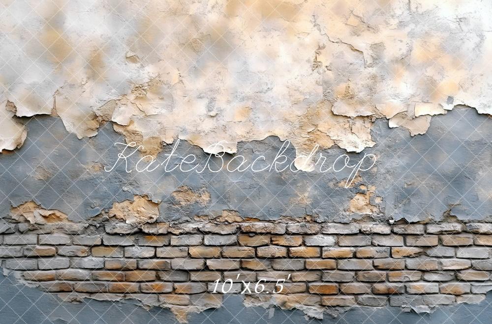 Kate Vintage Putz Ziegelstein Wand Hintergrund Entworfen von Mini MakeBelieve - Kate Backdrop.de