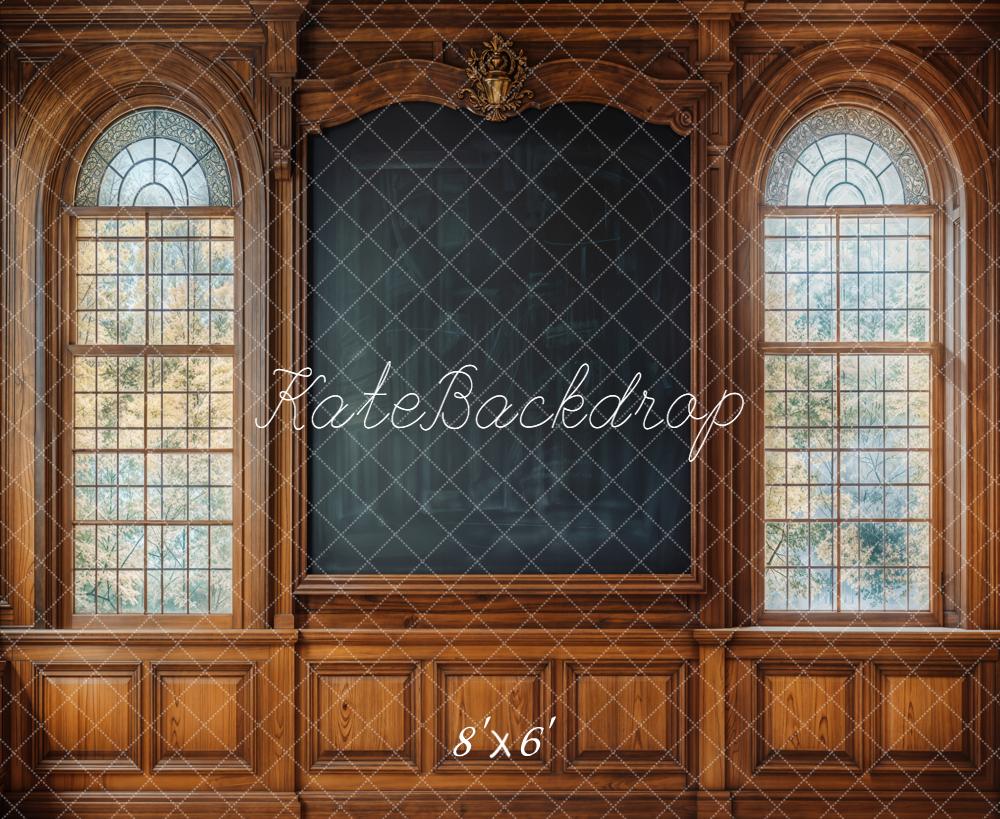 Kate Schule Tafel Holz Klassisch Hintergrund Entworfen von Emetselch - Kate Backdrop.de
