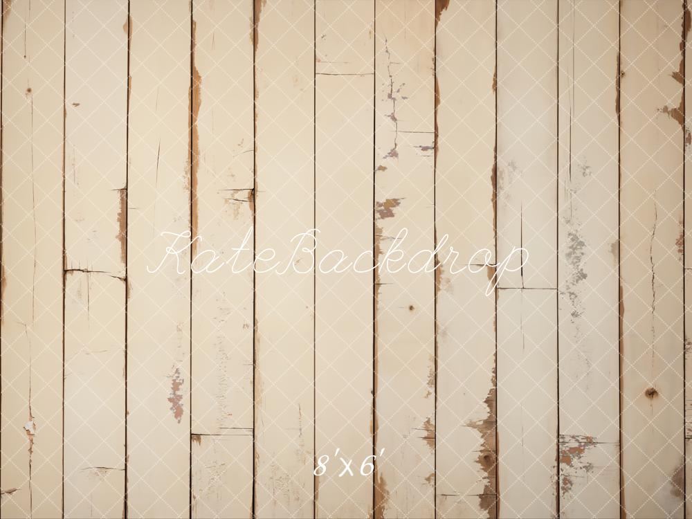 Kate Holz Planken Beige Vintage Hintergrund Entworfen von Kate Image