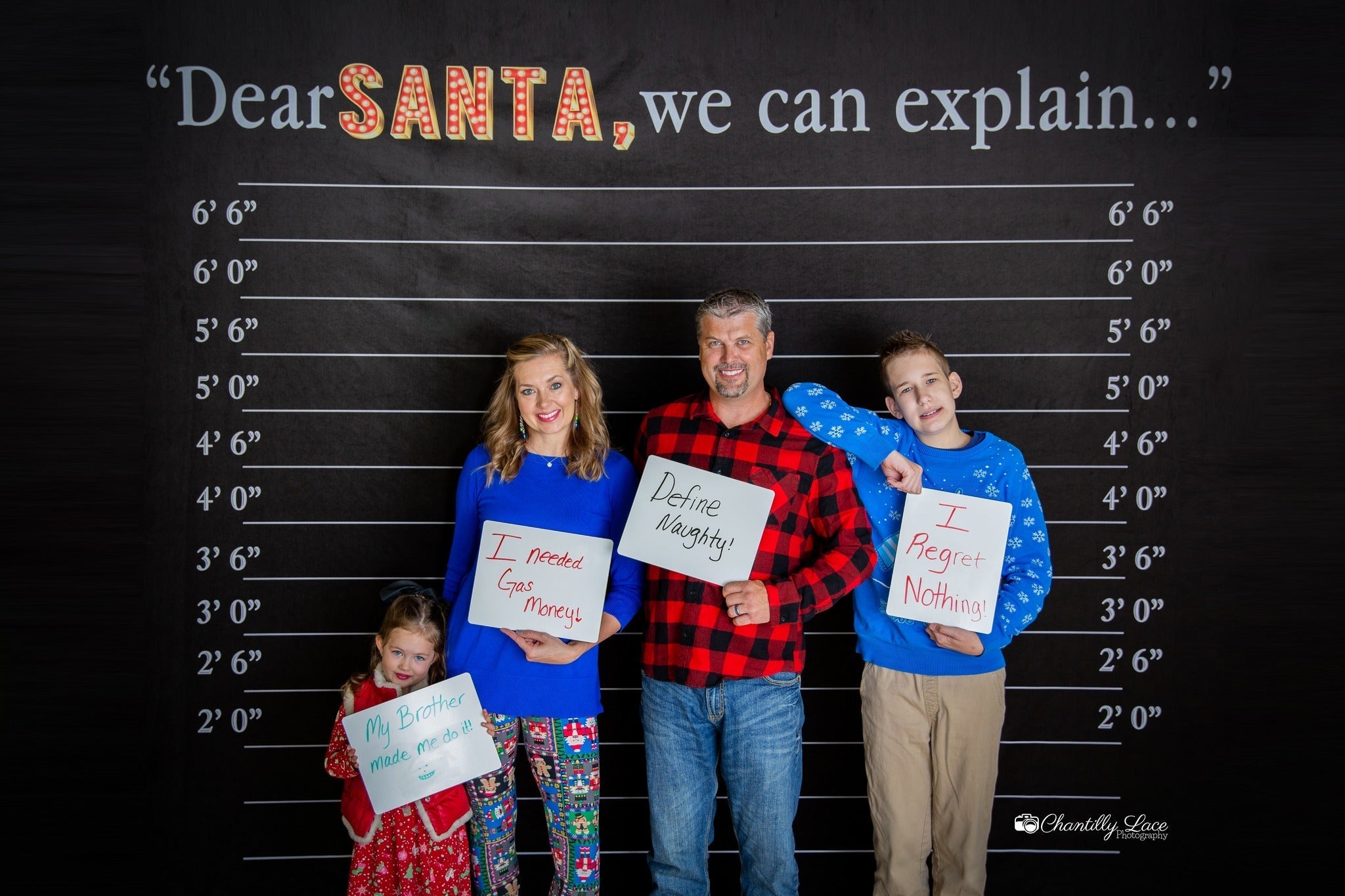Kate Liebe Santa Wort Fleece Hintergrund Schwarz - Kate Backdrop.de