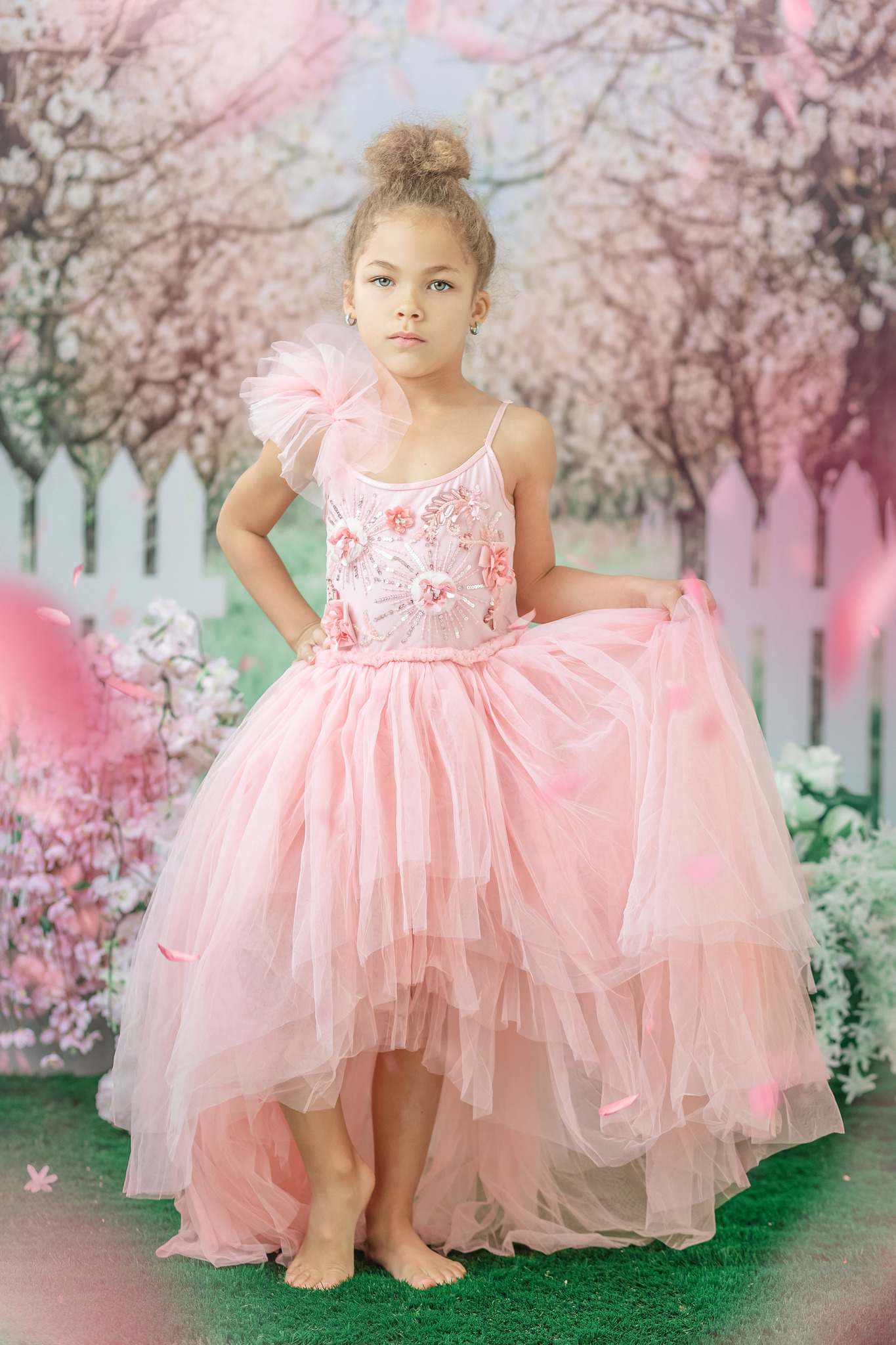 Kate Frühjahr Frühling Garten Eingang Kirschblüten Hintergrund von Emetselch - Kate Backdrop.de