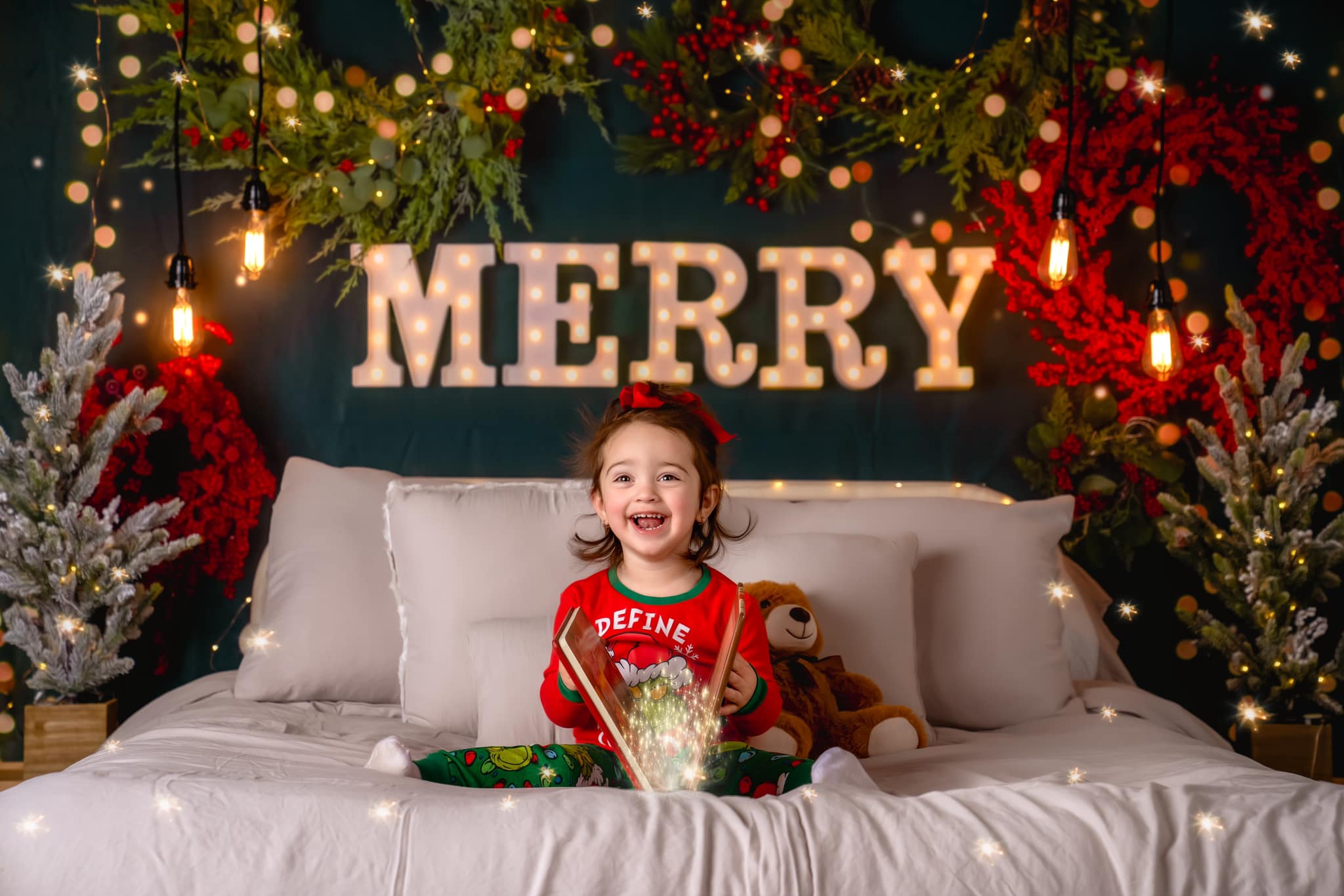 Kate Frohe Weihnachten Backdrop Sparkle Kopfteil von Mandy Ringe Photography - Kate Backdrop.de
