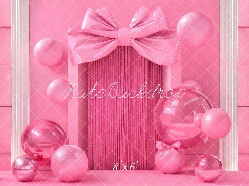 Kate Geburtstag Geschenkbox Ballons Rosa Hintergrund Entworfen von Emetselch
