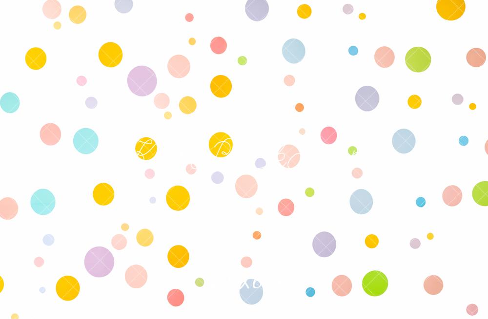 Kate Geburtstag Bunte Punkte Muster Hintergrund Entworfen von Emetselch - Kate Backdrop.de