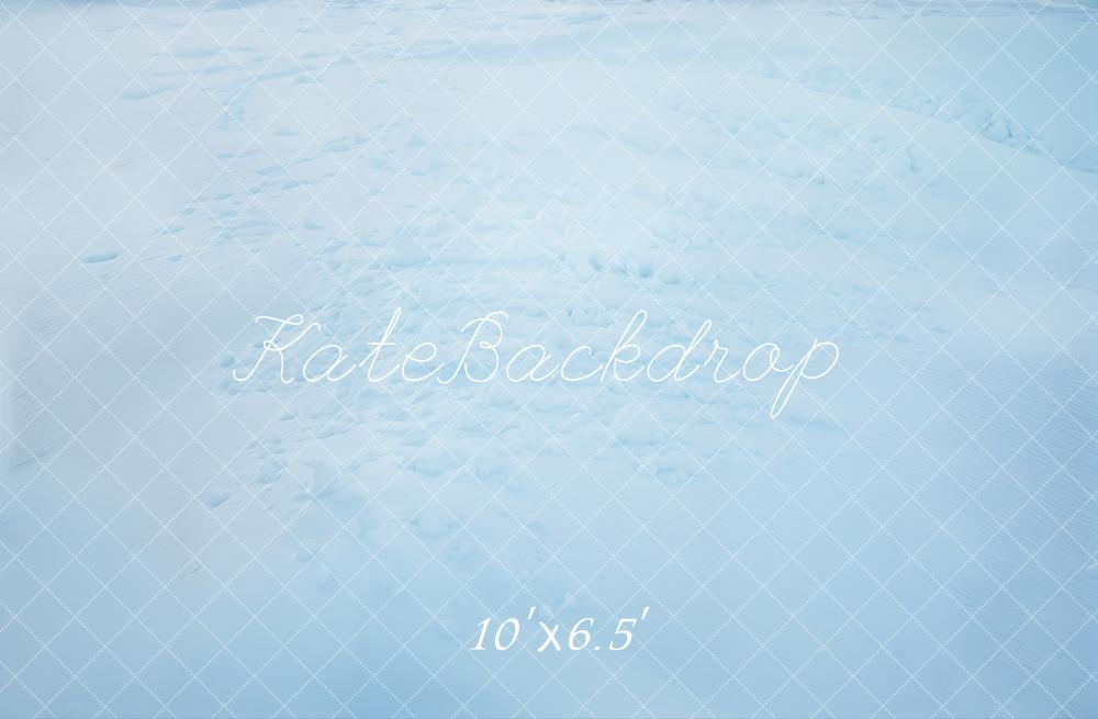 Kate Winter Schnee Textur Blau Hintergrund Entworfen von Kate Image - Kate Backdrop.de