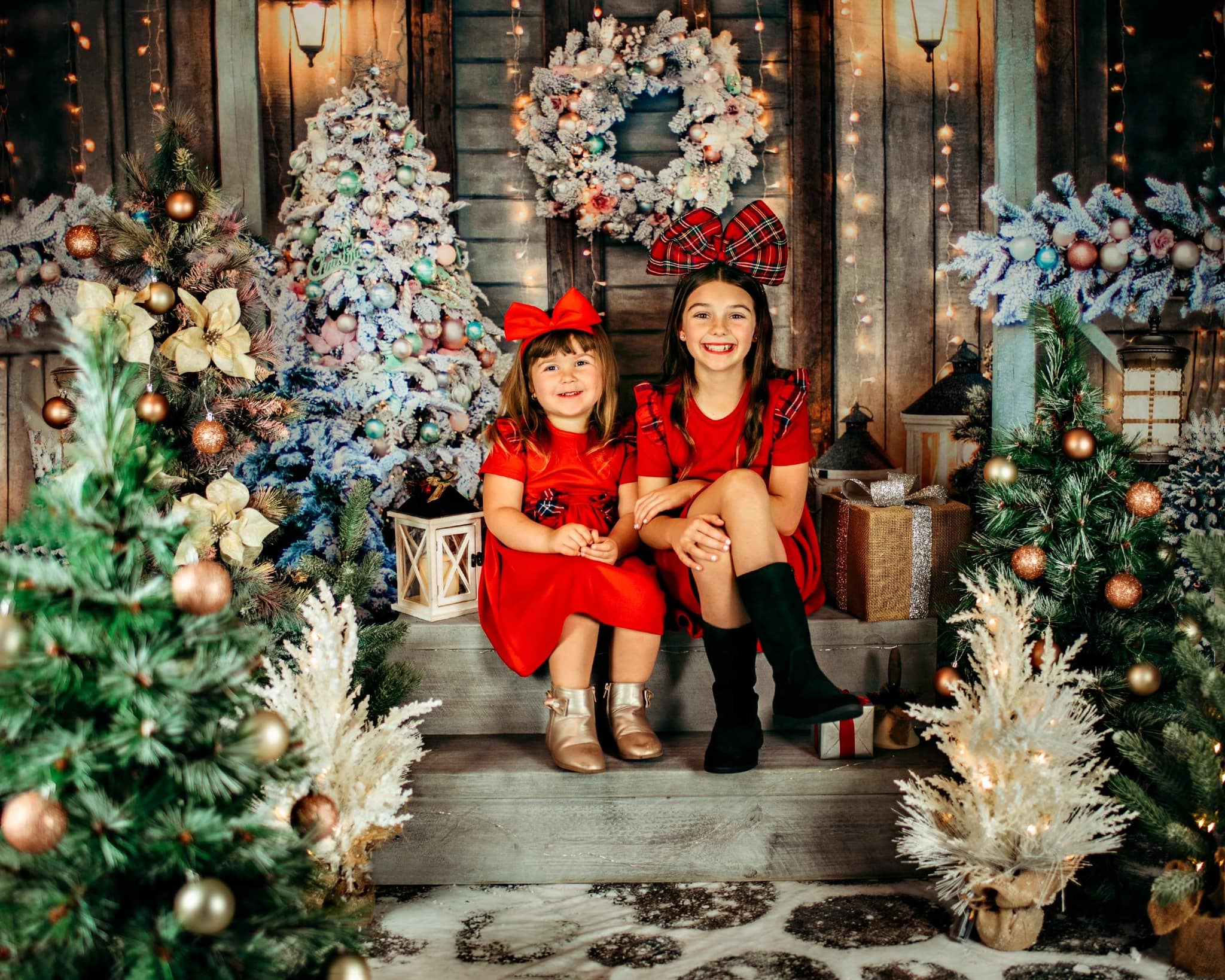 Kate Weihnachten Tür Hintergrund Weihnachtsbaum von Chain Photography - Kate Backdrop.de
