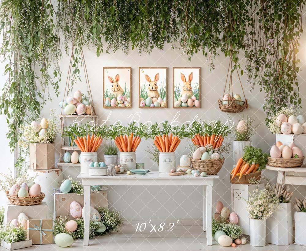 Kate Ostern Hase Eier Pastell Fleece Hintergrund Entworfen von Emetselch