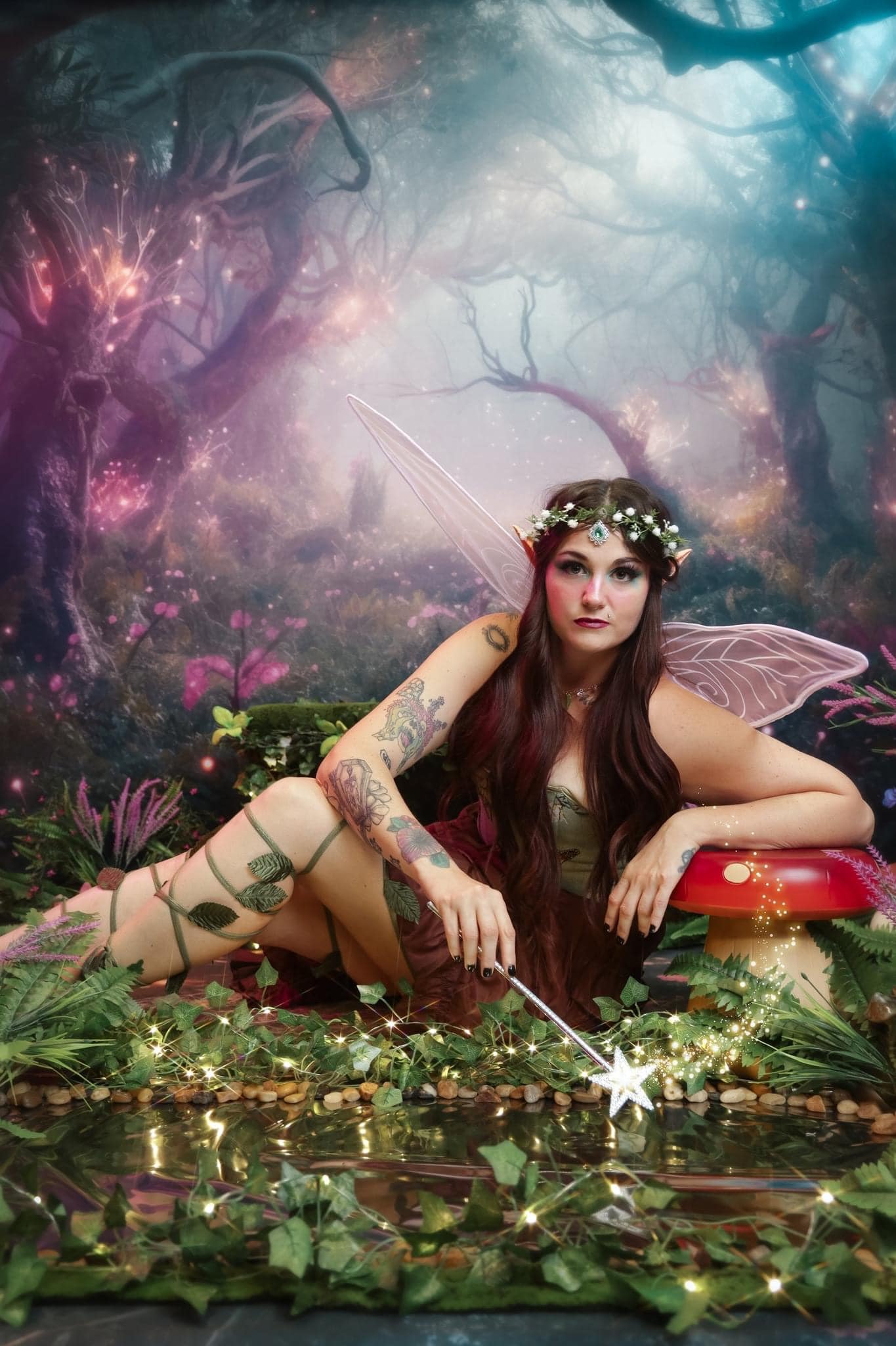 Kate Lila Fantasy Wald Hintergrund+Forest Boden Hintergrund - Kate Backdrop.de