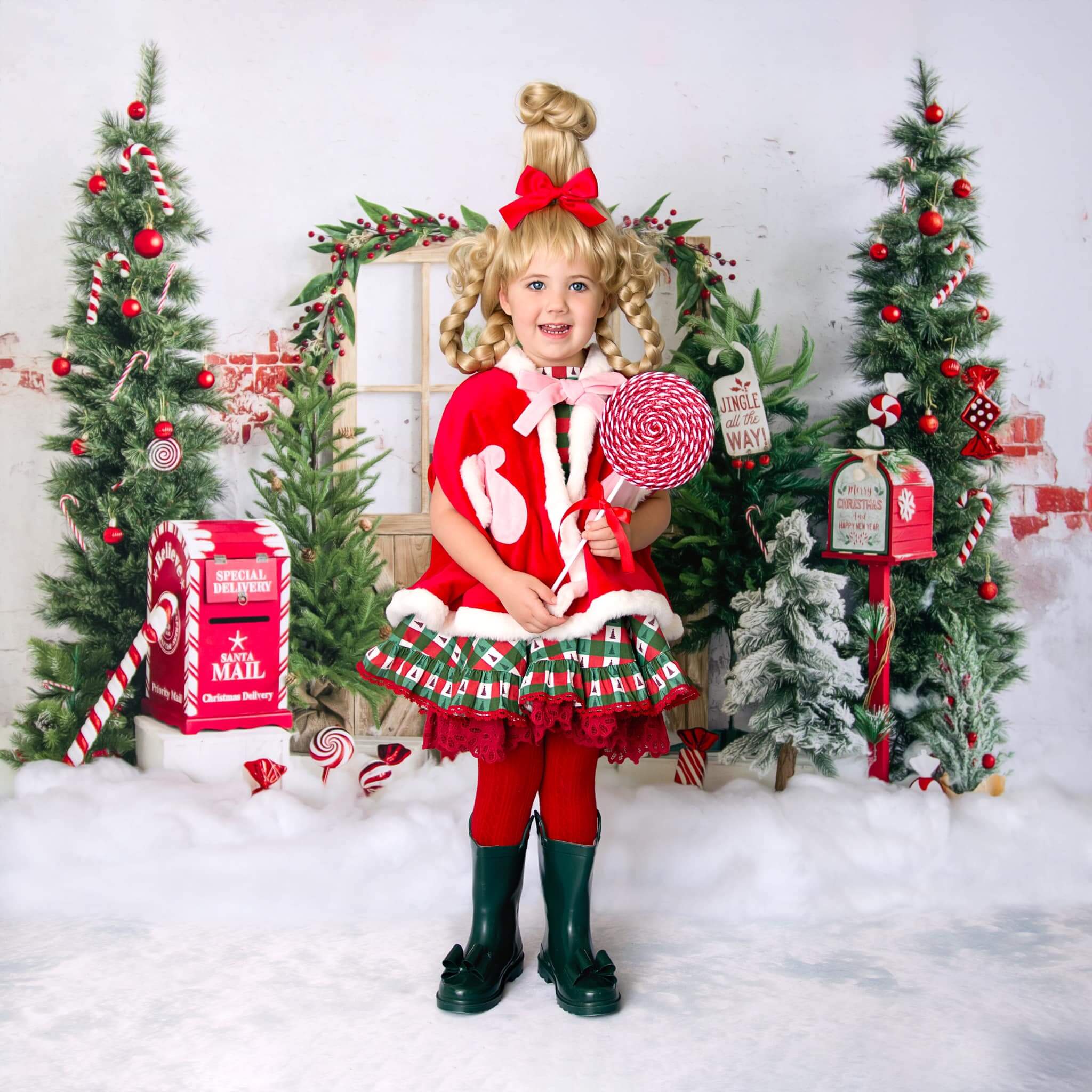 Kate Weihnachten Hintergrund Briefkasten Schnee von Emetselch - Kate Backdrop.de