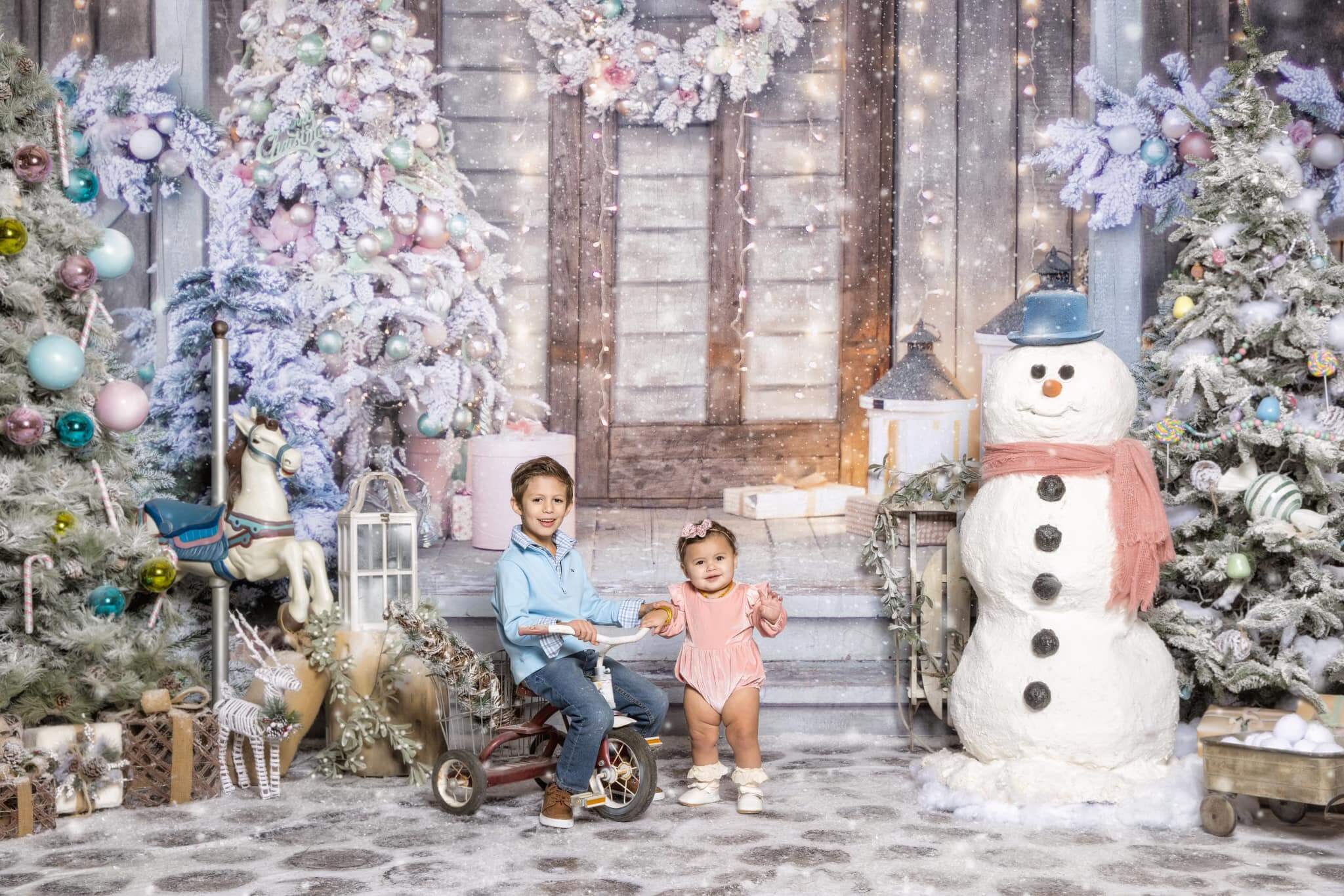 Kate Weihnachten Tür Hintergrund Weihnachtsbaum von Chain Photography - Kate Backdrop.de