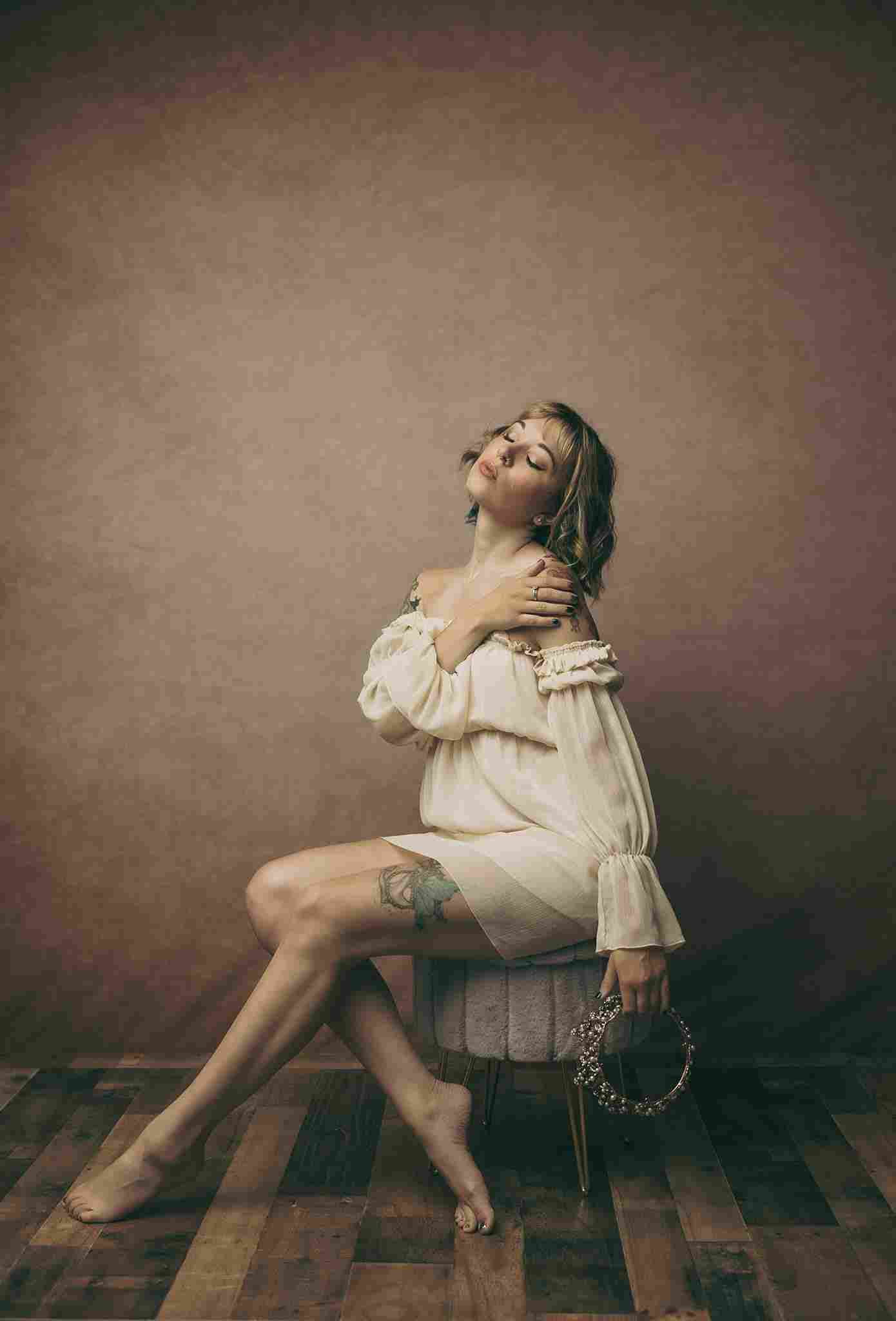 Kate Abstrakt Alter Meister Texture hellbrauner Hintergrund für Fotografie - Kate Backdrop.de