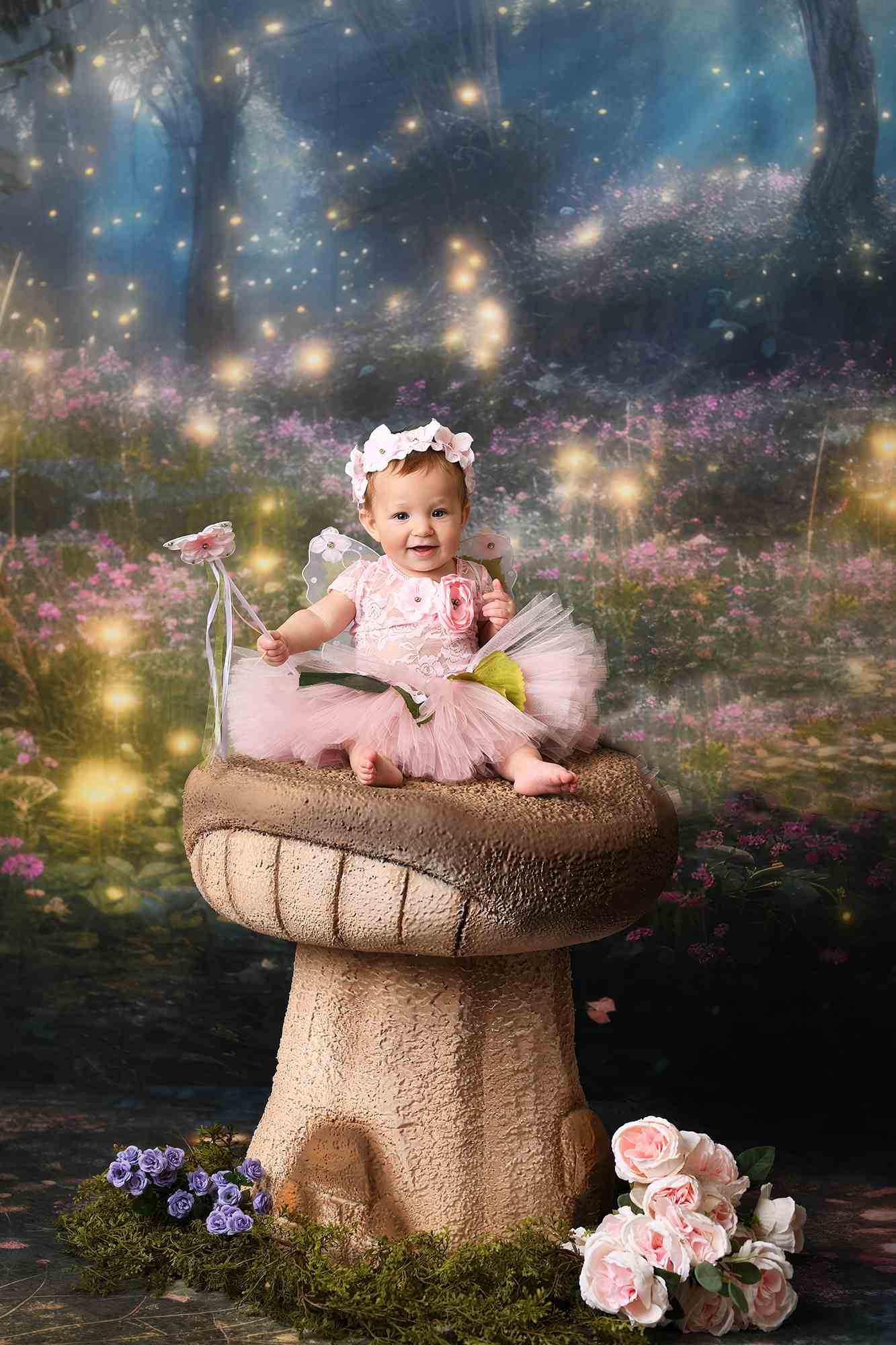 Kate Verzauberte Frühling Fairy Forest Hintergrund von Mandy Ringe Fotograf - Kate Backdrop.de