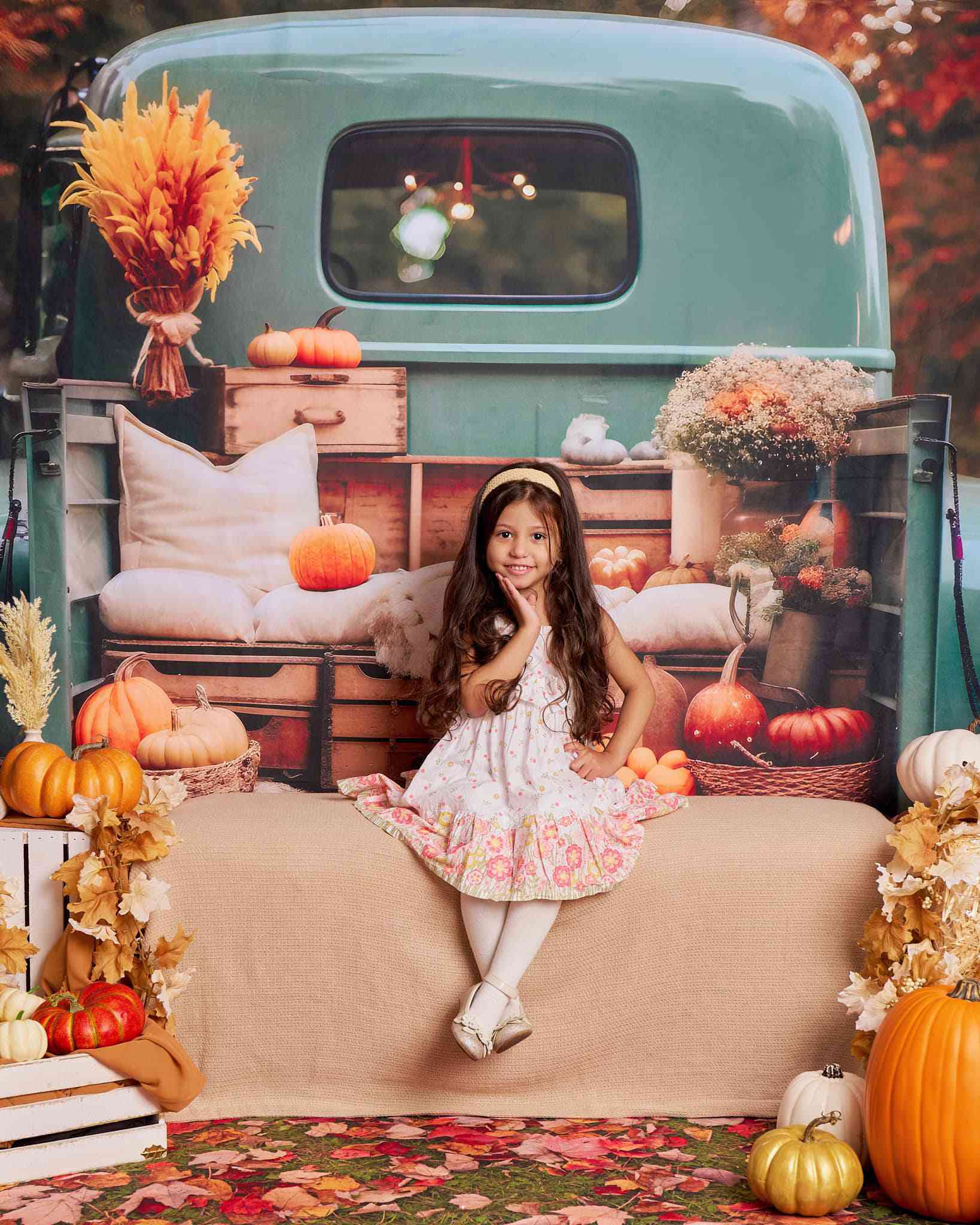 Kate Herbst Auto LKW Hintergrund für Fotografie - Kate Backdrop.de